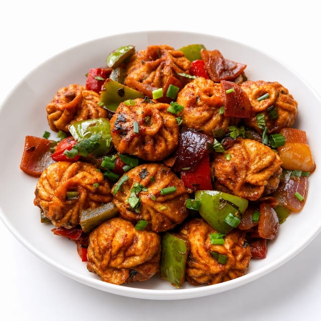 Fried Momo (Chilli Momo).